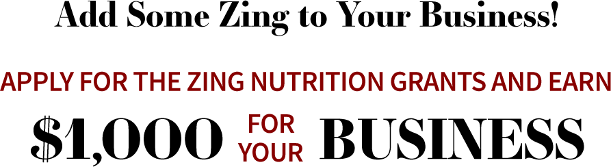 Call to Dietetics Professionals: Apply for the Zing Nutrition Grant!