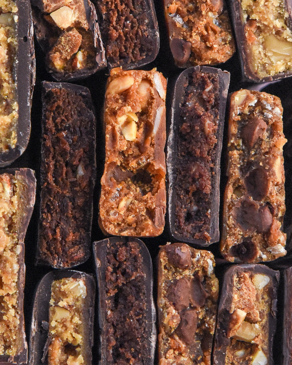 all bars stacked in line